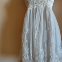 Ефектна бяла рокля дантела, снимка 2 - Рокли - 34184494