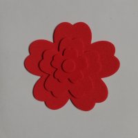 Елементи от гумена хартия EVA цветя 4 бр скрапбук декорация , снимка 5 - Други - 37932433