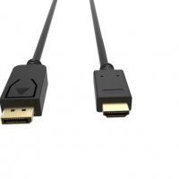 Кабел DP - HDMI 1.8м ver: 4K 60Hz Черен VCom SS001189 Cable DP M - HDMI M, снимка 2 - Кабели и адаптери - 33988132