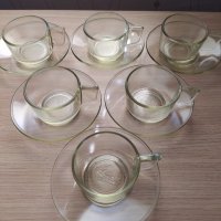 Огнеупорни / стъклени чаши за кафе Симакс Чехословакия, снимка 3 - Чаши - 31985054