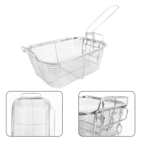 Многофункционална кошница за пържене от неръждаема стомана,  20х20х10см., снимка 2 - Прибори за хранене, готвене и сервиране - 44805188