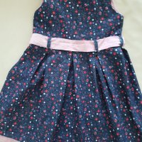 Детска рокля с коланче без ръкав - размер 110, снимка 3 - Детски рокли и поли - 37119400