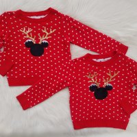 Коледен пуловер Мини Маус 6-7 години, снимка 6 - Детски пуловери и жилетки - 38599470