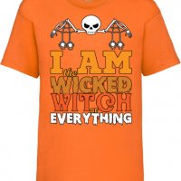 Детска тениска I'm The Wicked Witch Of Everything 2,Halloween,Хелоуин,Празник,Забавление,Изненада,Об, снимка 7 - Детски тениски и потници - 38154945