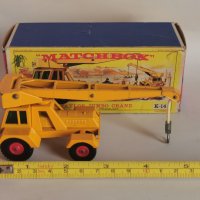 Стар Matchbox King Size K-14 Taylor Jumbo Crane Мачбокс Тайлор Кран С Оригиналната Си Кутия, снимка 11 - Коли, камиони, мотори, писти - 35351568