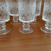 Кристални чаши , снимка 7 - Антикварни и старинни предмети - 29704625