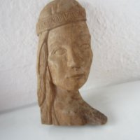 Дърворезба жена глава пано, снимка 11 - Статуетки - 39490484