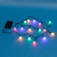 Коледни лампички Коледни топки, 1.70м, Многоцветни, снимка 2 - Лед осветление - 42745601