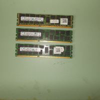 6.Ram DDR3 1333 Mz,PC3-10600R,4Gb,SAMSUNG.ECC Registered,рам за сървър.Кит 3 Броя, снимка 1 - RAM памет - 44697025