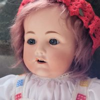 Антична бебешка кукла Хилда, произведена от Nippon преди 1921 г 45 см., снимка 6 - Колекции - 42213856
