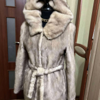 Намаление ⛔️ Ексклузивно палто от норка Crushed Ice, снимка 4 - Палта, манта - 44596369