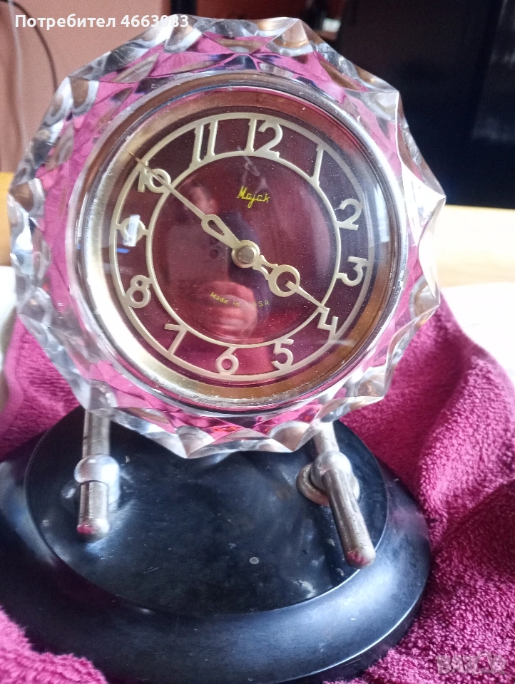 Стар руски настолен часовник. Маяк., снимка 1
