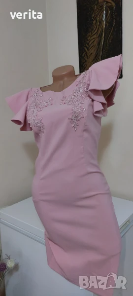 Розова официална рокля , снимка 1