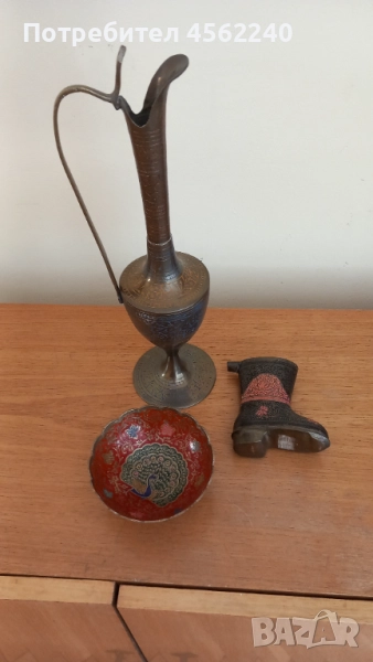 Декоративна индийска ваза, купичка, пепелник, снимка 1