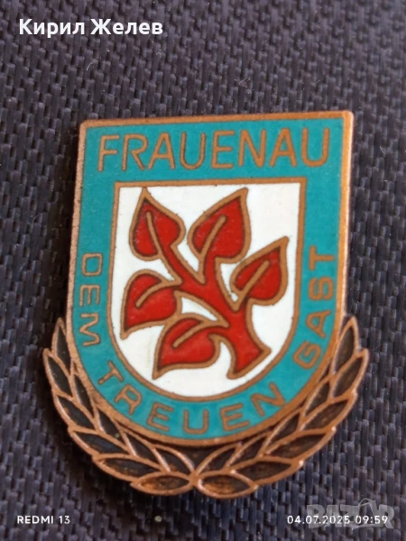 Рядка значка сувенир от Фрауернау Германия за КОЛЕКЦИЯ ДЕКОРАЦИЯ 25212, снимка 1