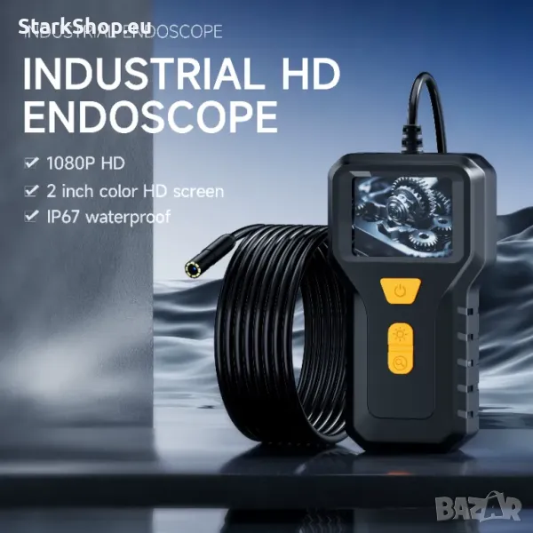 Професионален индустриален ендоскоп с дисплей 5 метра инструмент, снимка 1