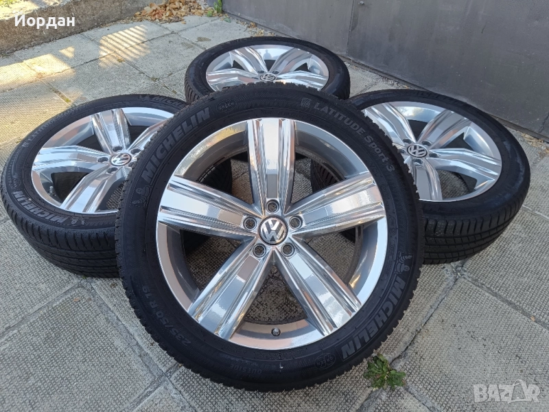 ОРИГИНАЛНИ джанти с гуми 19 ' цола 5х112 VW TIGUAN / Фолксваген Тигуан, снимка 1