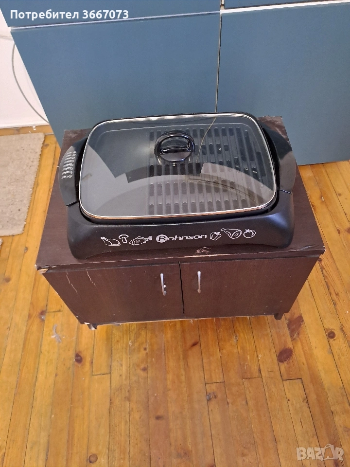 Домашна скара за печене, пържене и др. на месо, зеленчуци и др., снимка 1