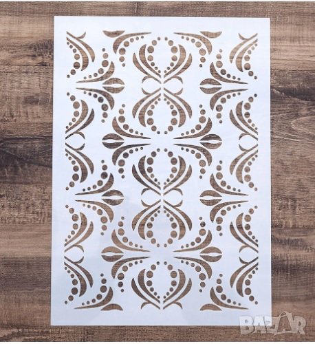 Дамаска шаблон стенсил спрей за торта украса декор Scrapbooking, снимка 1