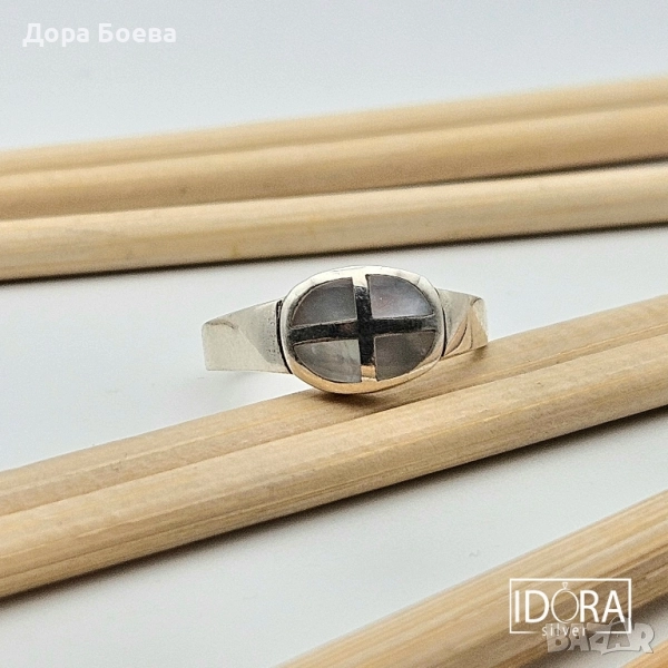Сребърен пръстен: "Аксис", снимка 1