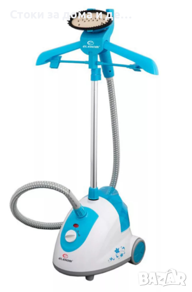 ✨Уред за гладене с пара ELEKOM ЕК-801 GS, 1.7 л., 1000W, Бял/Син , снимка 1