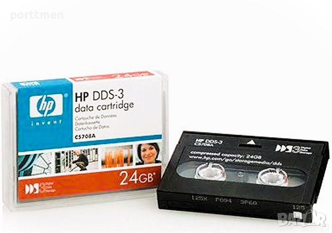 HP DDS-3 DATA CARTRIDGE C5708A 24GB архив, бекъп на данни, снимка 1