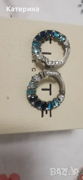 Сребърни обеци, снимка 1