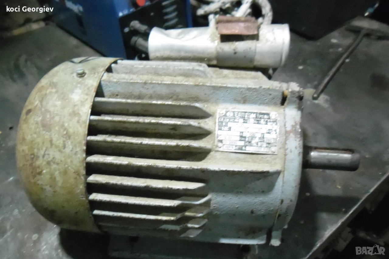 електромотор  монофазен 1.1 квт, снимка 1
