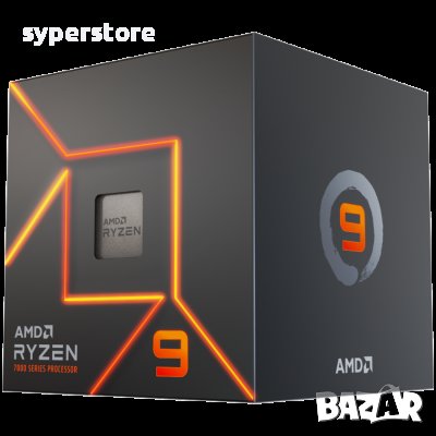 Процесор за компютър AMD CPU Desktop Ryzen 9 12C/24T 7900 5.4GHz Max Boost,76MB,65W,AM5 SS30513, снимка 1