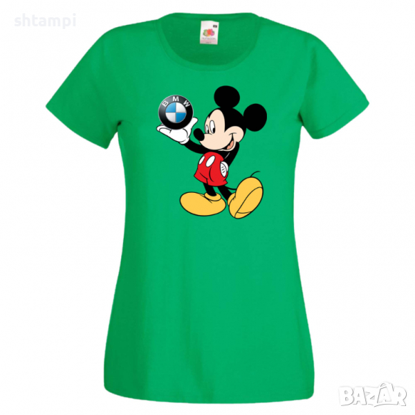 Дамска тениска Mickey Mouse BMW Мини ,Изненада,, снимка 1