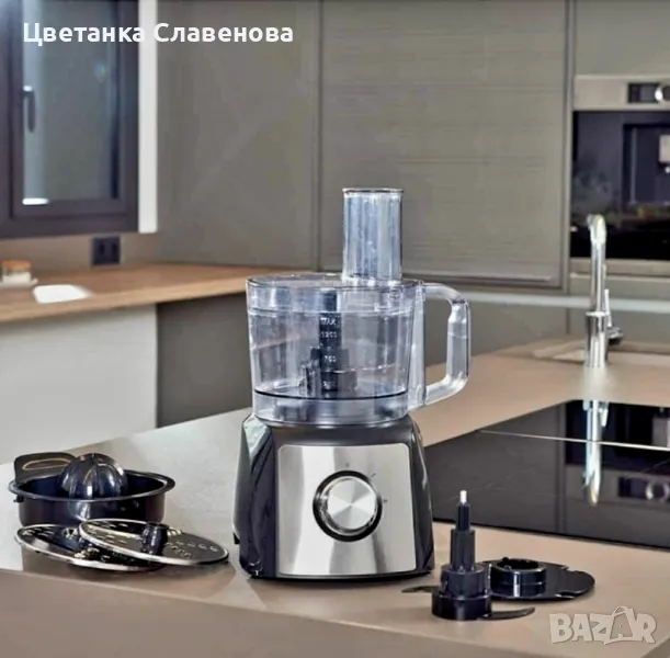 Кухненски робот Black&Decker BXFPA1200E, 1200W, Капацитет на купата 1.5 л, 2 скорости, Функция Pulse, снимка 1