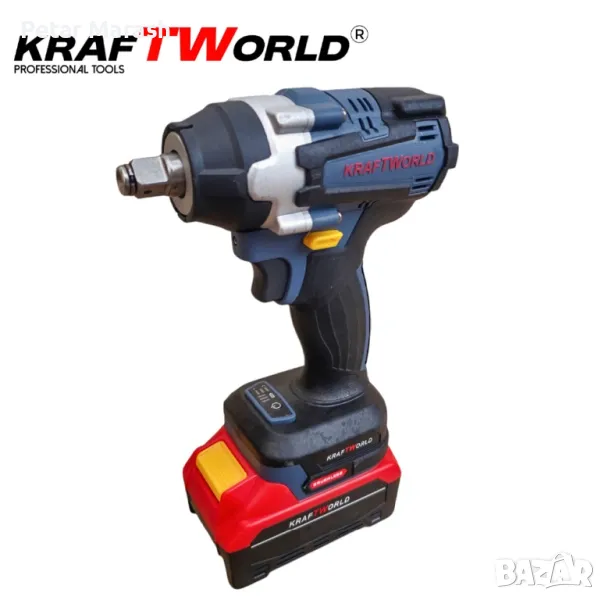 Акумулаторен Ударен Комбиниран Гайковерт-Винтоверт Kraftworld с 2 Батерии, снимка 1