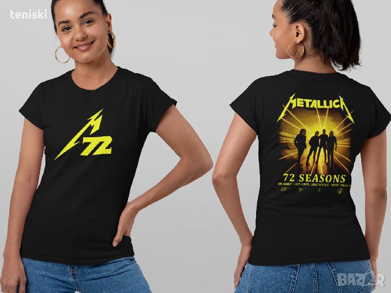 Тениска Metallica 2 модела двустранен печат всички размери, снимка 1