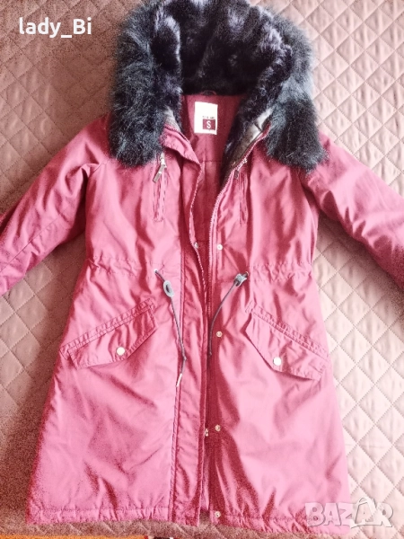 🌷 Парка в цвят бордо С размер , снимка 1