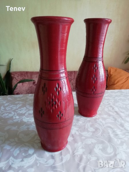 Керамична висока ретро делва + подарък втора делва, снимка 1