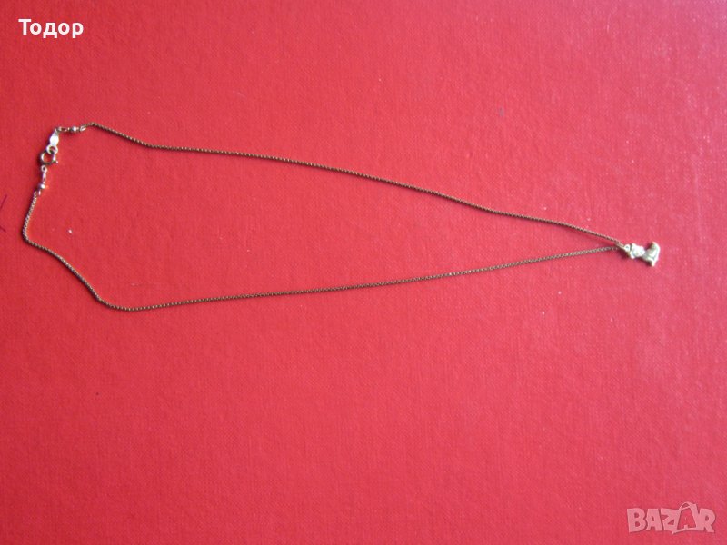 Позлатено колие Посребрена верижка , снимка 1