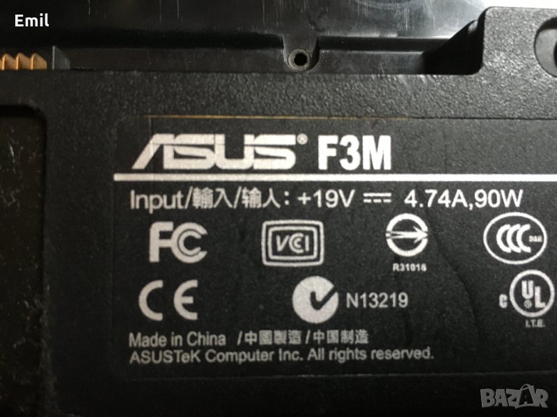 ASUS F3M За части, снимка 1