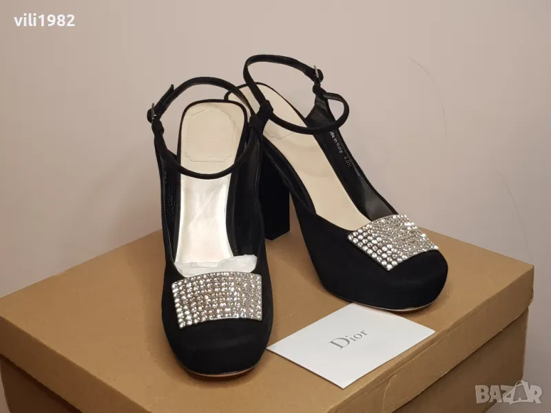 Нови Christian Dior Oригинални Дамски Бални Обувки , снимка 1