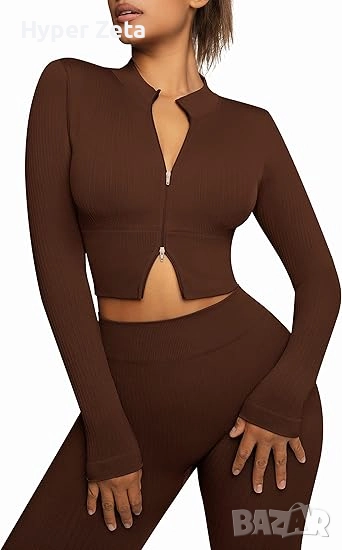 Спортен екип, комплект за тренировки от 2 части, фитнес екип, снимка 1