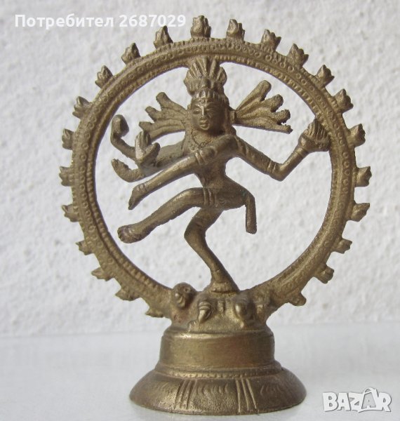 Индия божество метал бронз фигура пластика статуетка , снимка 1