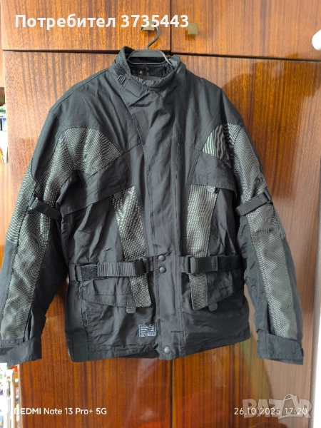 Текстилно мъжко мото яке размер М, снимка 1