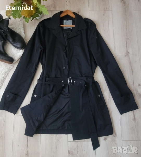 Черен тренч JILINBERG , снимка 1