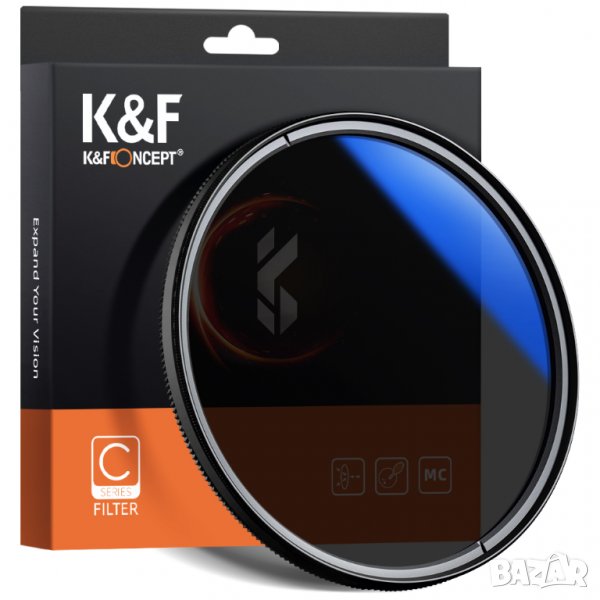 K&F Concept HMC CPL висококачествен поляризационен Slim CPL филтър, снимка 1