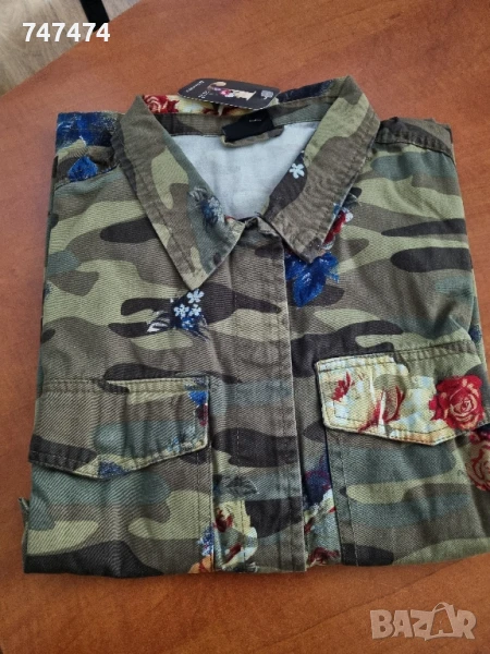 Камуфлажна риза тип дънкова, ХЛ, нова, снимка 1