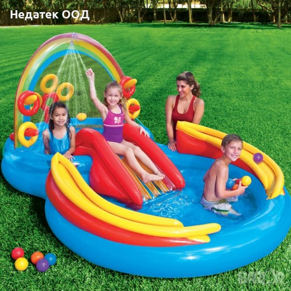 Детски басейн с фонтан Intex 2,97x1,93x1,35 м, снимка 1