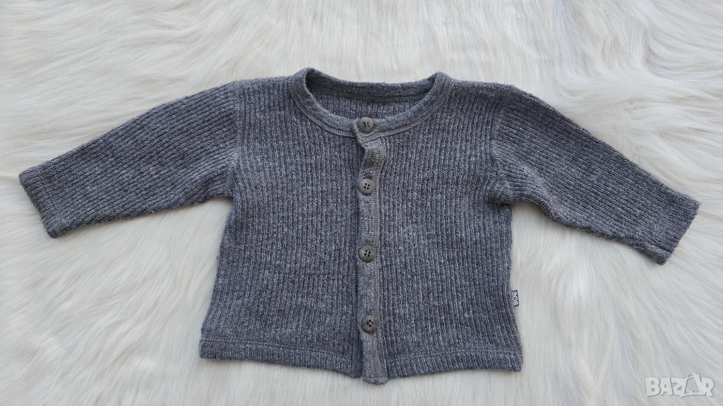 Бебешка жилетка 100% мерино вълна размер 6-9 месеца, снимка 1