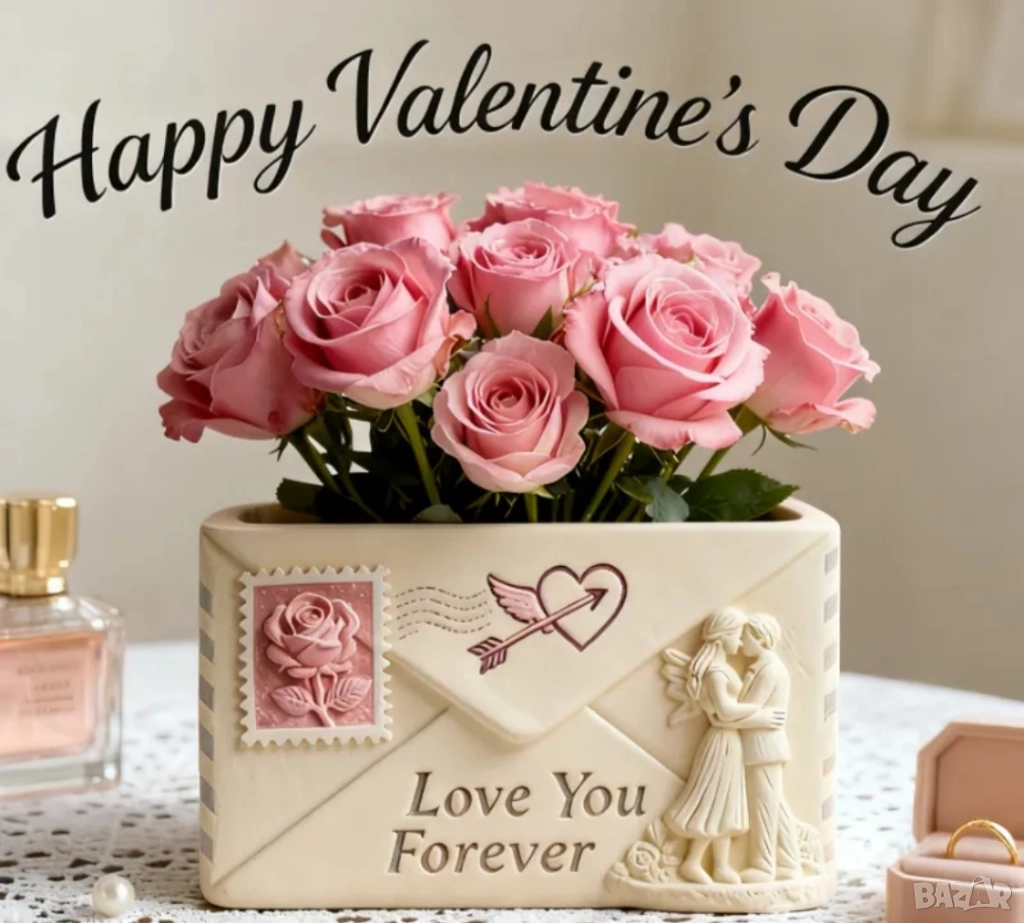 Молд кашпа пощенски плик за Свети Валентин , снимка 1