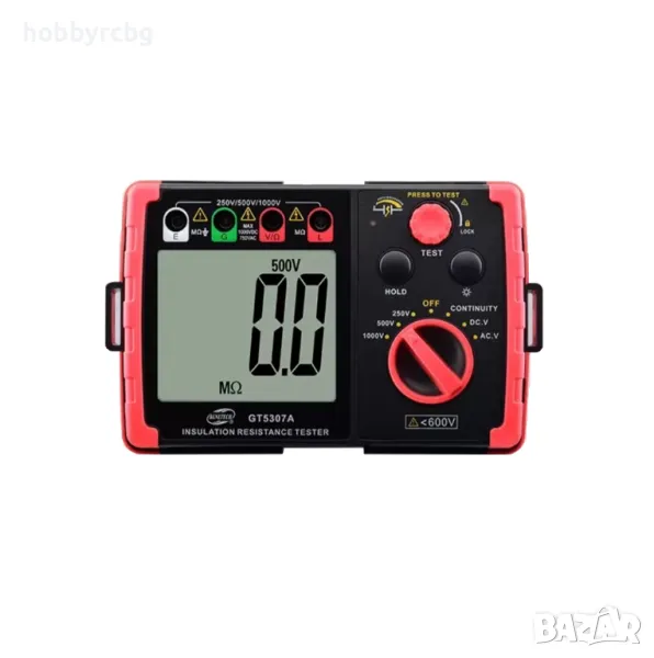 GT5307A Тестер на изолационно съпротивление (мегер), DC 250V/500V/1000V, AC 750V, снимка 1
