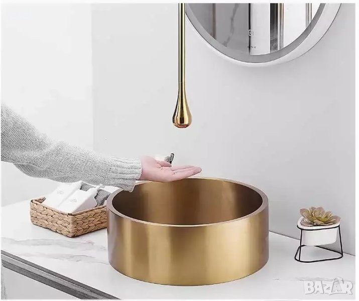 Луксозен сензорен таванен смесител тип "капка", снимка 1