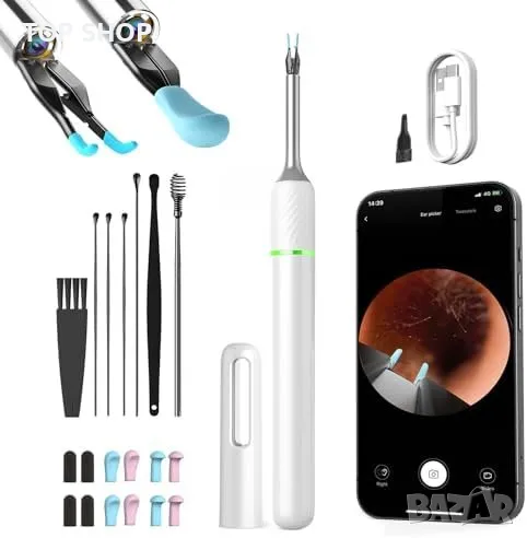 Нов Мултифункционален Комплект за Почистване на Уши 3 в 1 с HD Камера, снимка 1